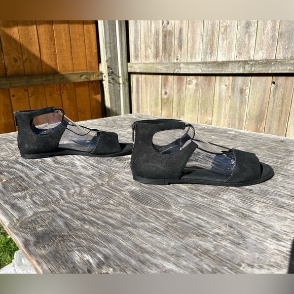 Eileen Fisher Rose‎ Black Sandals Women’s Size 10 - Picture 1 of 7